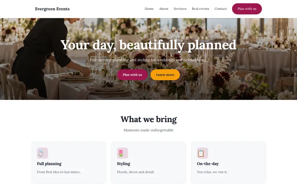 Wedding & Events