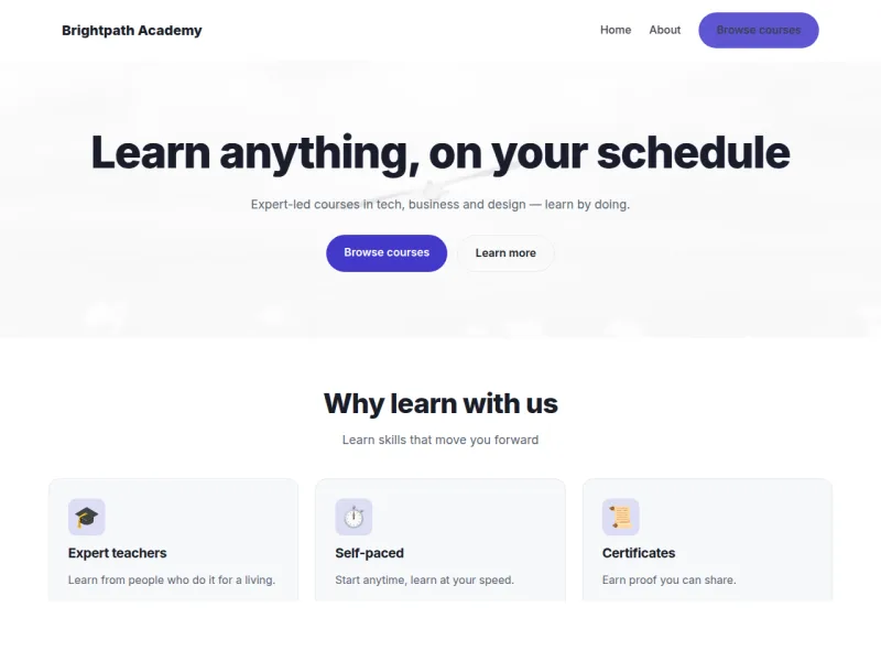 Education & Courses