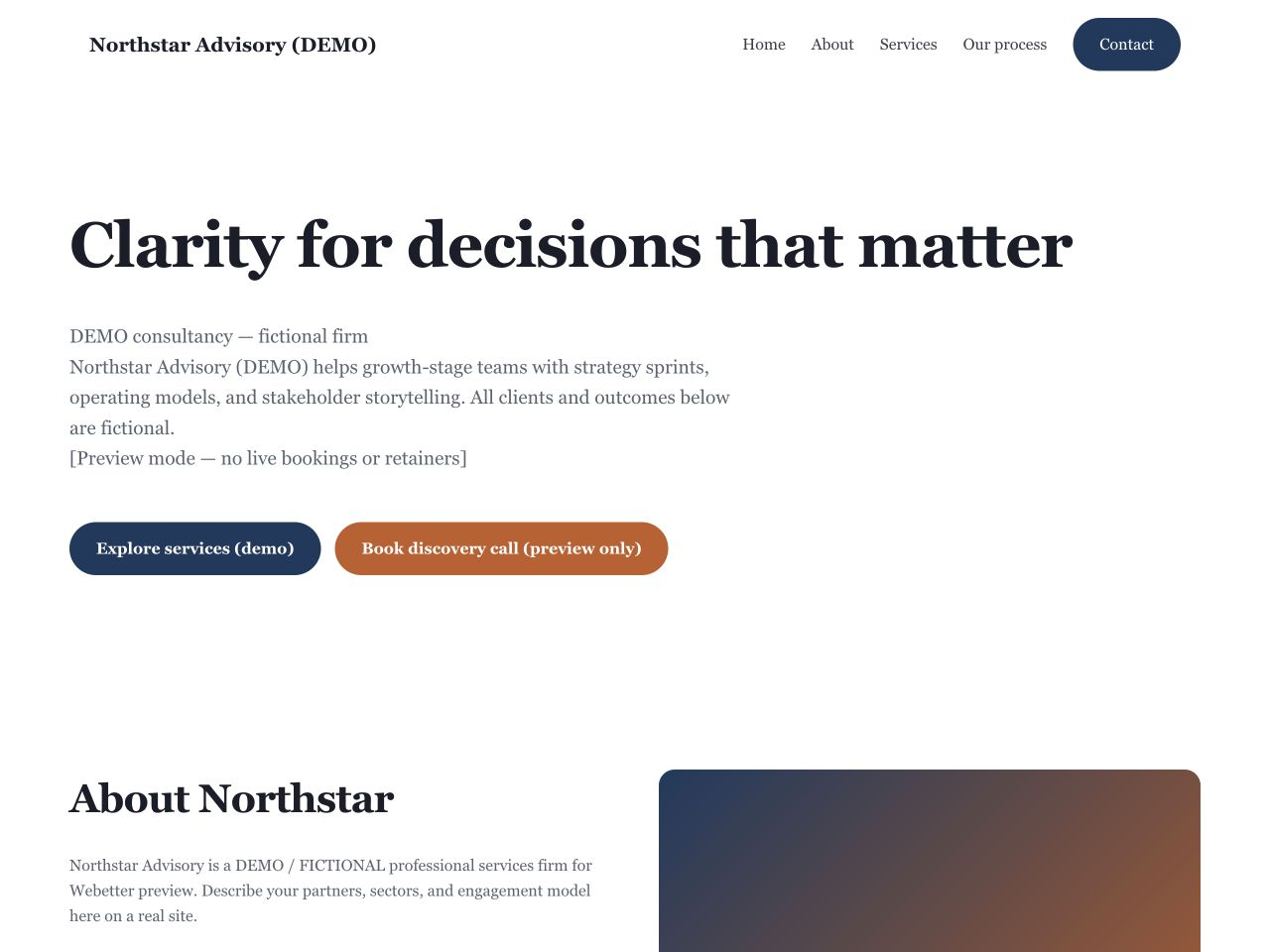 Northstar Advisory — Professional Consultancy
