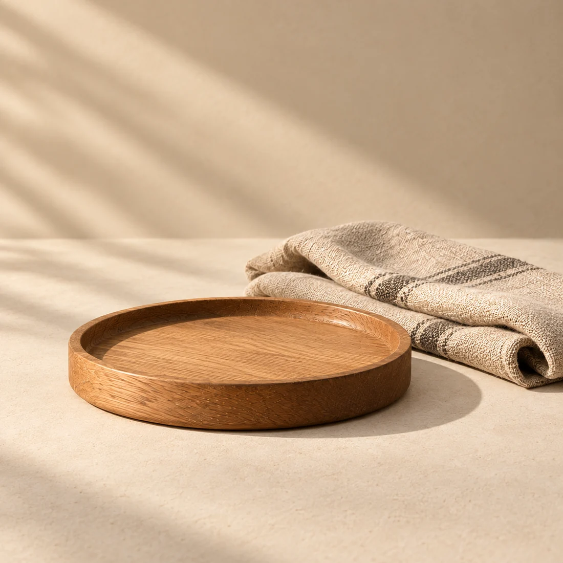 Oak & linen set