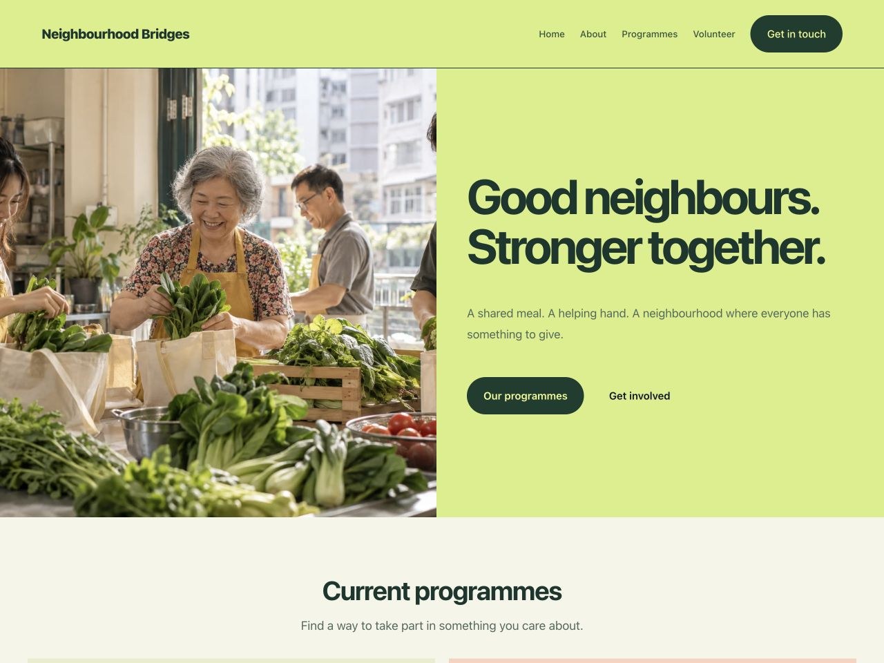 Neighbourhood Bridges — Community Programme
