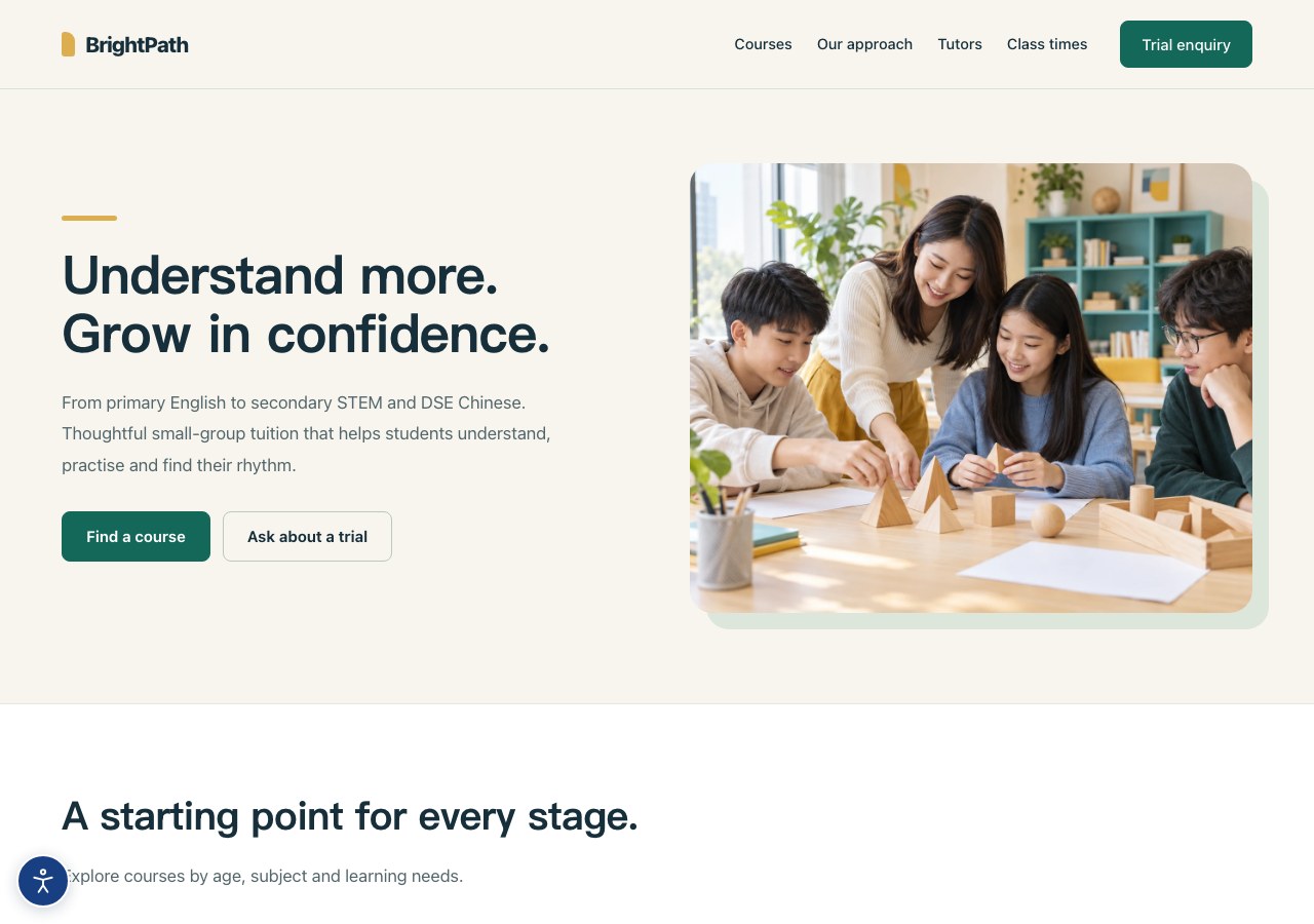 BrightPath Learning Hub — Tuition Centre